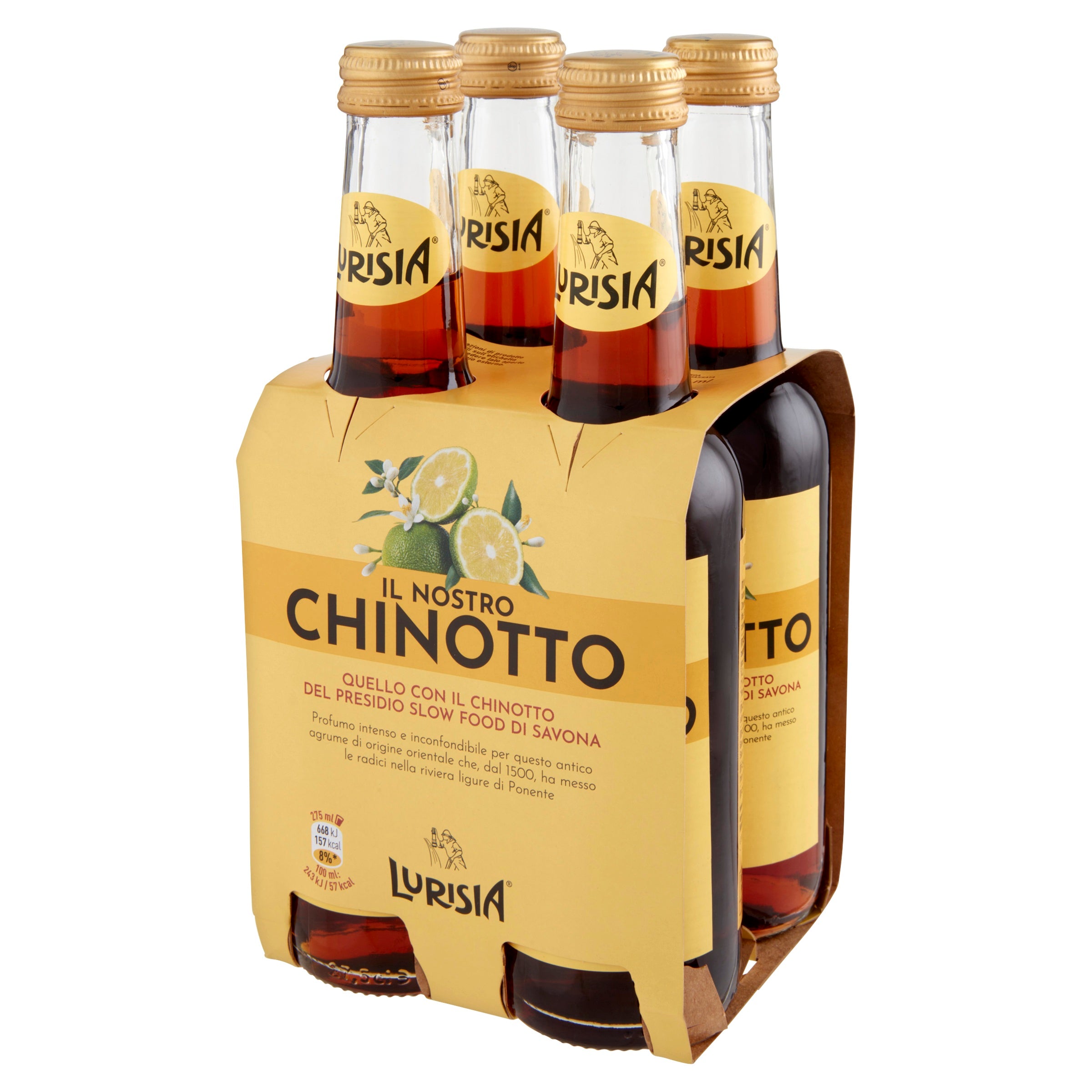 Lurisia Chinotto – Bitterorangenlimonade | 4x 275ml