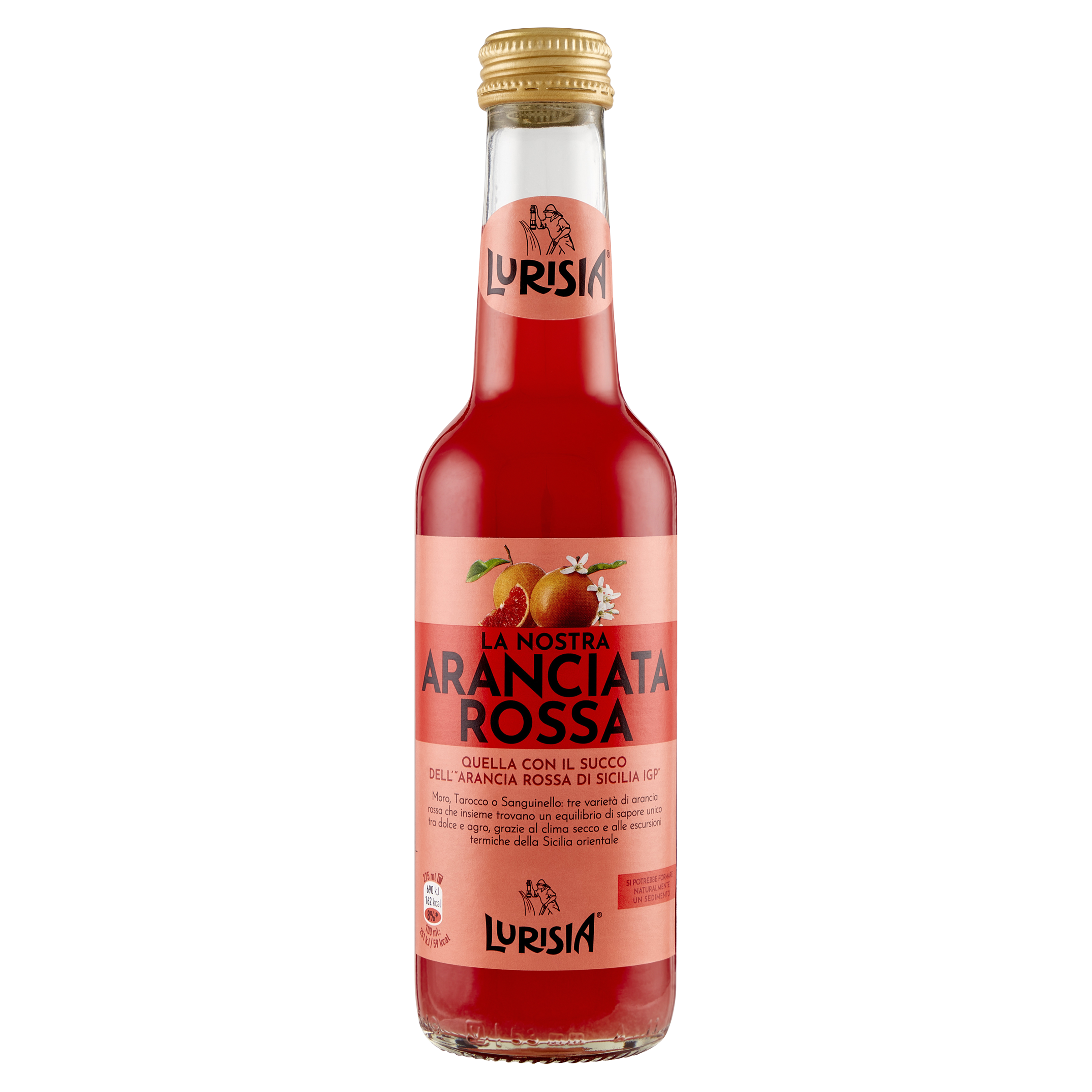Lurisia Aranciata Rossa - Blutorangenlimonade | 4x 275ml