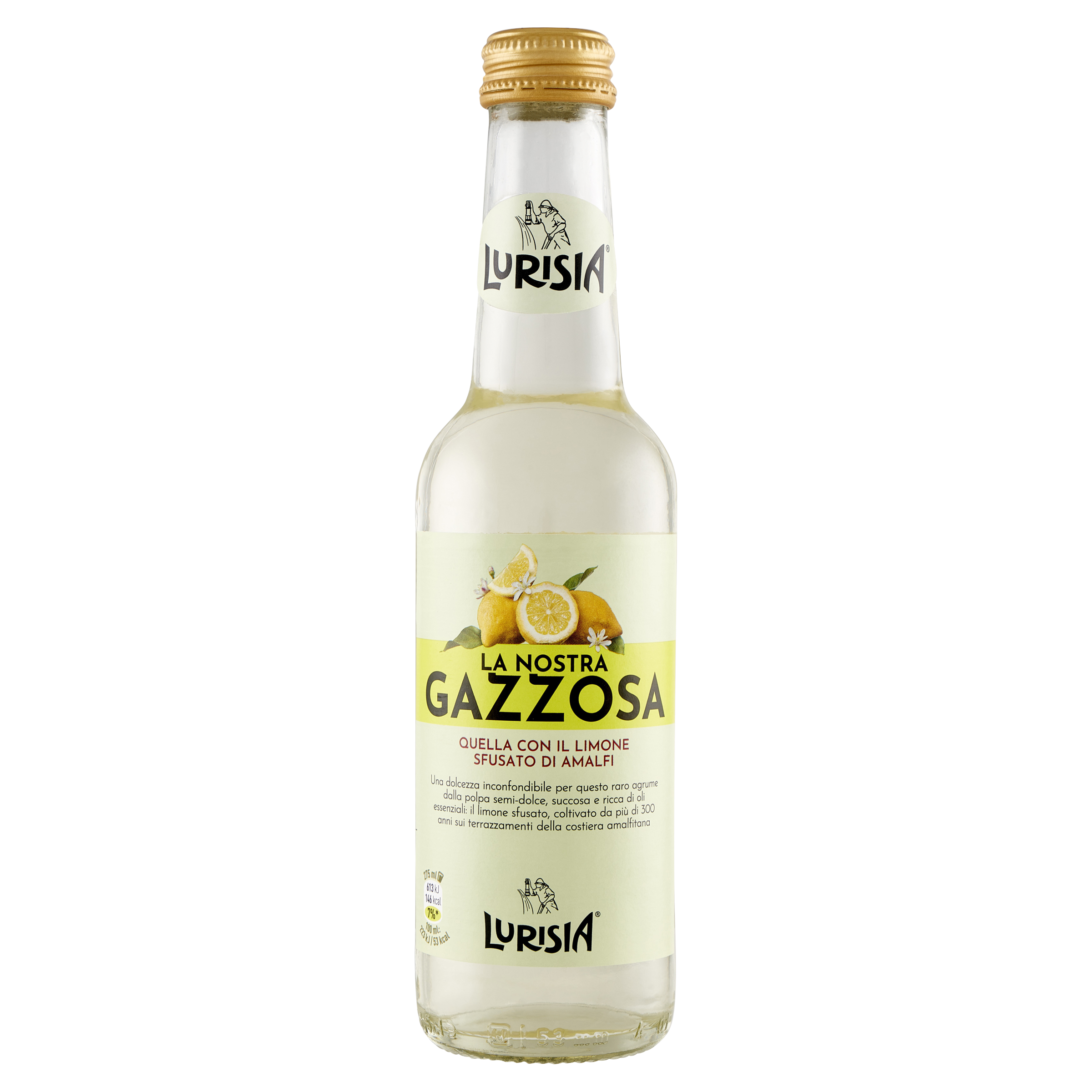 Lurisia Gazzosa – Zitronenlimonade | 4x 275ml