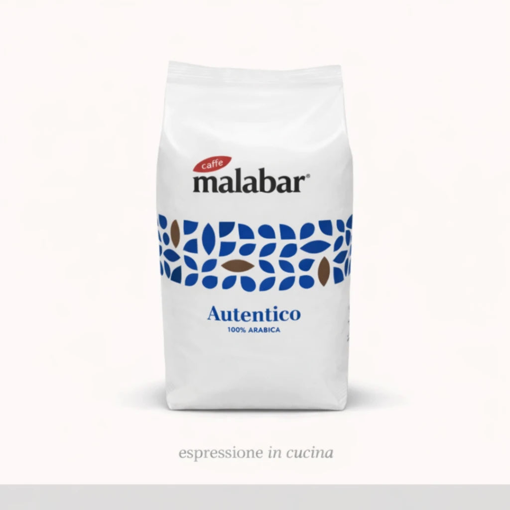 Malabar Autentico | Espresso Kaffeebohnen 100% Arabica (Blu) | 1kg