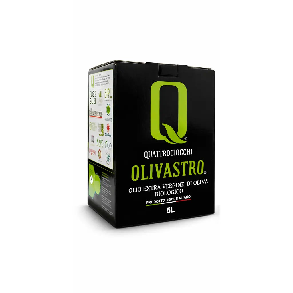 Quattrociocchi Olivastro - Olivenöl nativ extra aus kontrolliertem Anbau | 500ml + 1000ml + 5000ml